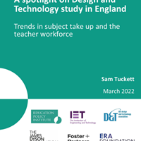 New report - D&T in schools fallen over last decade and will continue without government intervention